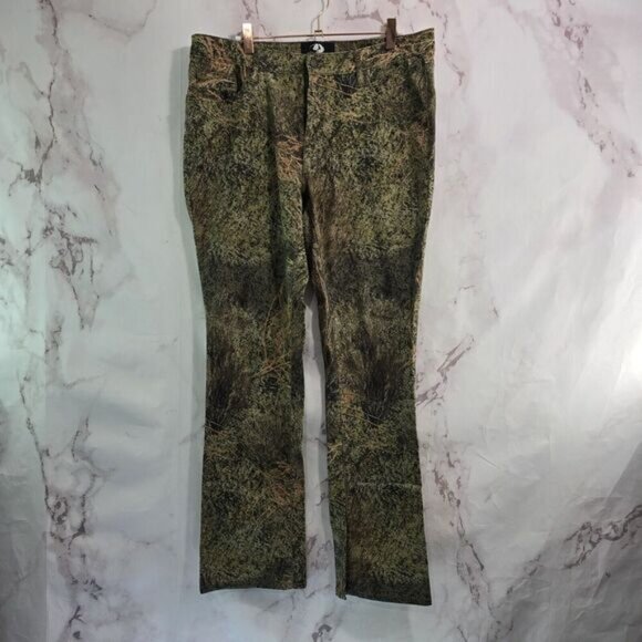 Mossy Oak Pants Womens 12 Large Camo Break Up Grassland Brush Western Straight - Picture 5 of 12